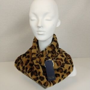 Rachel Roy Cheetah print Infinity scarf